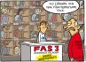 Fas 3 Satirteckning om den borgerliga regeringens arbetsmarknadsåtgärd - FAS 3. Av Max Gustafson - serietecknare.